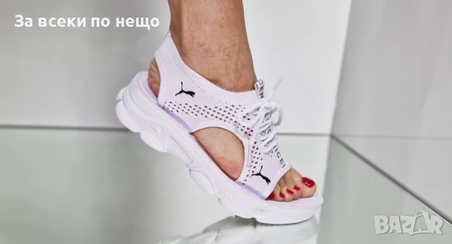 Puma Дамски Спортни Ежедневни Сандали С Връзки Пума От 36 До 41 Номер - Бели Или Черни Код P843, снимка 4 - Сандали - 50834852