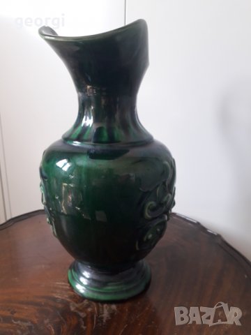 Немска керамична ваза кана ръчна изработка   13/2, снимка 3 - Колекции - 32865994