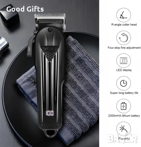 Професионална машинка за подстригване VGR V-282 – Прецизност и стил в едно, снимка 3 - Машинки за подстригване - 50384589