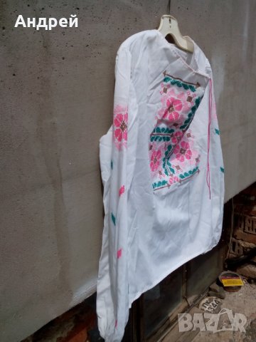 Стара бродирана дамска риза, снимка 5 - Антикварни и старинни предмети - 28705144