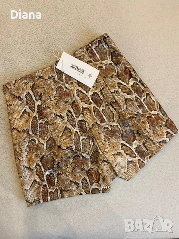 Къси кожени пола-панталонки, снимка 3 - Къси панталони и бермуди - 53365630