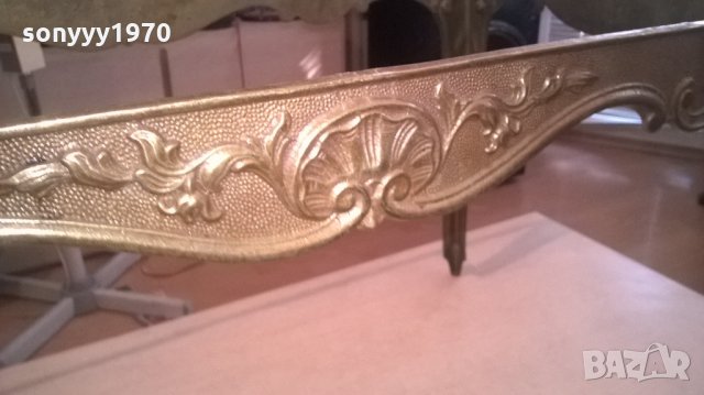 АНТИЧНА маса в цвят злато-мед/месинг-внос франция, снимка 10 - Антикварни и старинни предмети - 26284131