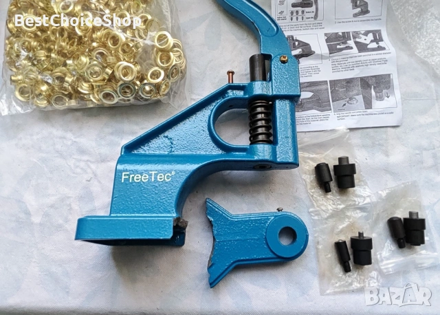 FreeTec, машина за пресоване на капси 6/10/12 мм. Преса за капси, перфоратор, кожарски, сарашки инст, снимка 5 - Други инструменти - 53586572