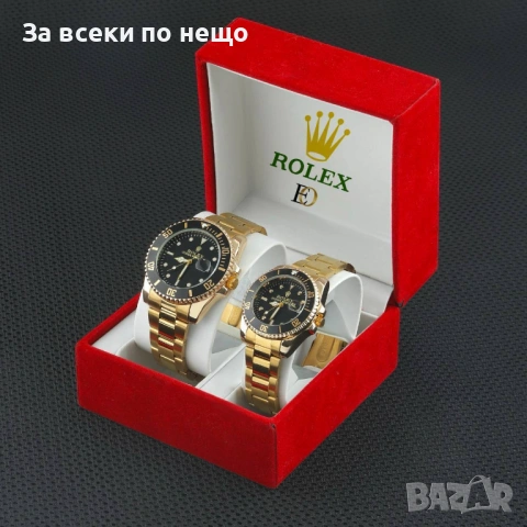 Rolex Комплект Дамски И Мъжки Часовник Ролекс - Налични Различни Цветове Код SK944, снимка 6 - Дамски - 53587584