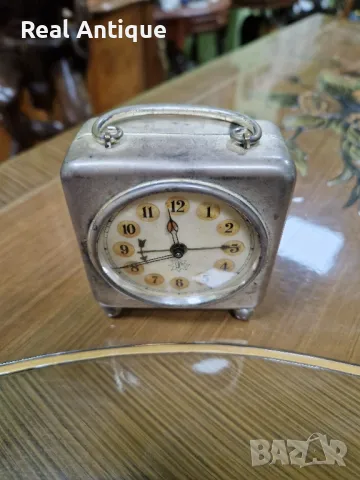 Рядък антикварен колекционерски каретен часовник Junghans , снимка 4 - Антикварни и старинни предмети - 48271790