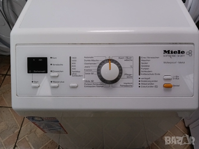 Пералня с горно зареждане Миеле Miele W287F 5.5 кг Made in Germany 2 години Гаранция!, снимка 10 - Перални - 53472620