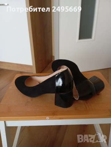 Дамски черни обувки 