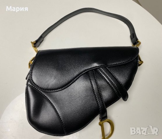 Малка черна Диор/Dior“ Saddle Bag“ чанта, снимка 1 - Чанти - 40670958