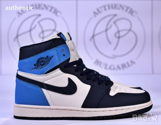 Nike Air Jordan 1 High University Blue, Shadow 2.0, Obsidian, снимка 12 - Маратонки - 34961226