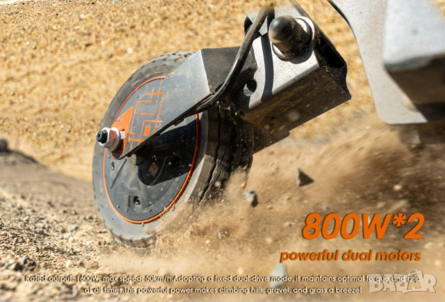  Електрически скутер/тротинетка KuKirin G2 ULTRA 1600W 18AH, снимка 3 - Други спортове - 51537988