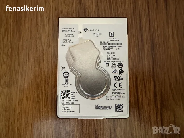 1000GB 1TB HDD Slim 7mm Твърд диск за лаптоп 2.5' Sata 3 Отличен без лоши сектори, снимка 1