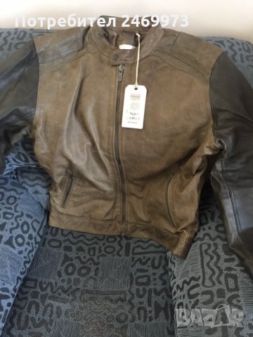 Двуцветно кожено Pepe Jeans размер М, снимка 4 - Якета - 26974178