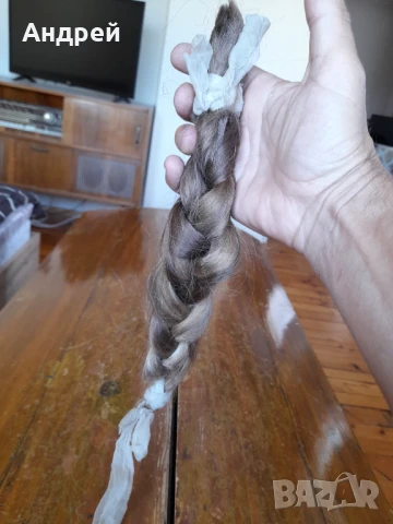 Стара плитка естествена коса #19, снимка 3 - Други ценни предмети - 51074992