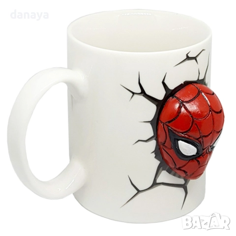 1287 Керамична 3D чаша Спайдърмен Avengers infinity war 250ml, снимка 4 - Чаши - 51483793