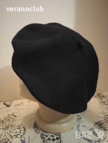 Стилна дамска барета Черна, снимка 3 - Шапки - 39865378