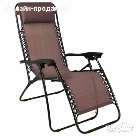 Плажен стол-шезлонг с възглавничка, снимка 1