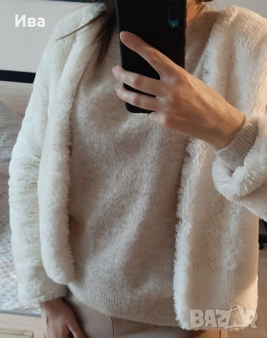 Пухено горнище, снимка 3 - Якета - 53115537