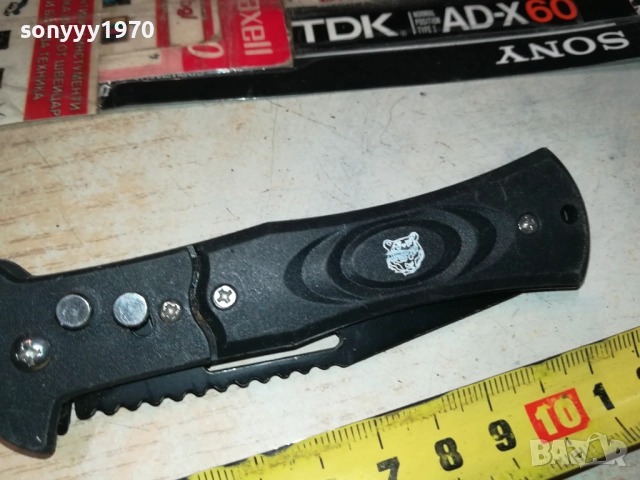 АВТОМАТИЧНА НОЖКА-МЕТАЛНА ЧЕРНА 0509251801, снимка 6 - Ножове - 51618743