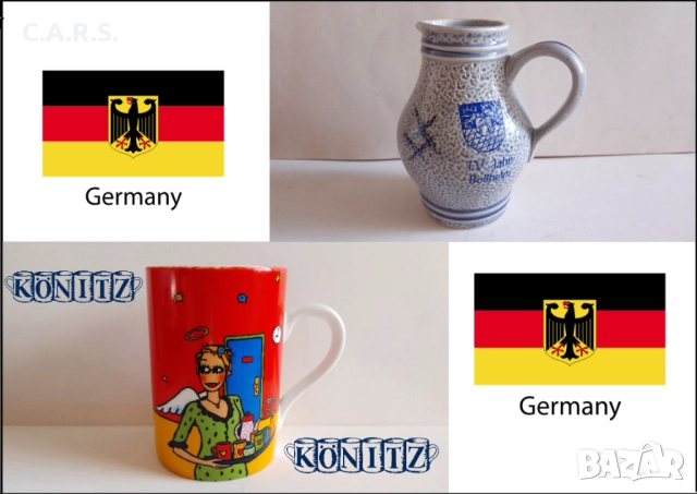 Немски Керамична Каничка и Чаша Konitz
