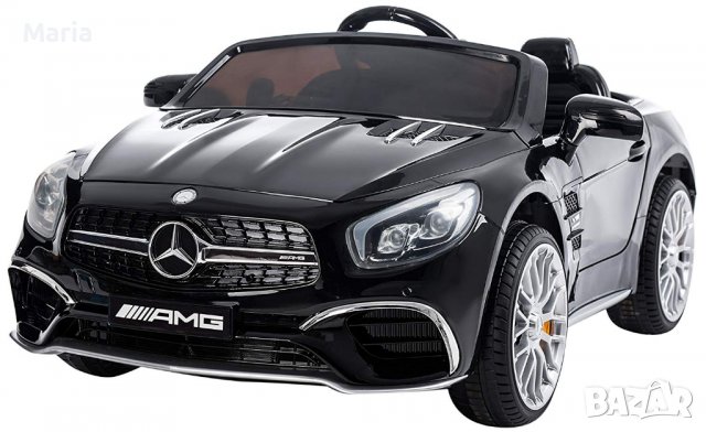 Акумулаторен КОЛА Mercedes Benz SL65 AMG 12V батерия,функция за люлеене, снимка 7 - Детски велосипеди, триколки и коли - 37299482
