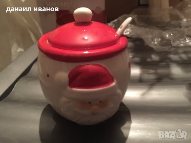 Коледна захарница, снимка 2 - Аксесоари за кухня - 35053712