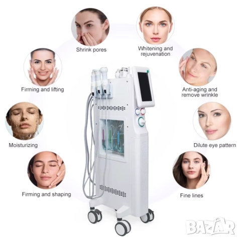 Професионален апарат за водно дермабразио 6 в 1 , Хидродермабразио, снимка 4 - Козметични уреди - 52006484