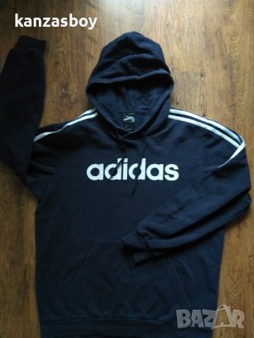 adidas Essential 3 Stripe Hoodie - страхотно мъжко горнище , снимка 5 - Спортни дрехи, екипи - 38902648