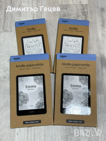 *НОВ* Електронен четeц Kindle Paperwhite 12, 16GB, 7", *БЕЗ РЕКЛАМИ*