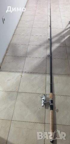 нова карбонова въдица 4.50м комплект с макара TB300, снимка 3 - Въдици - 43043417