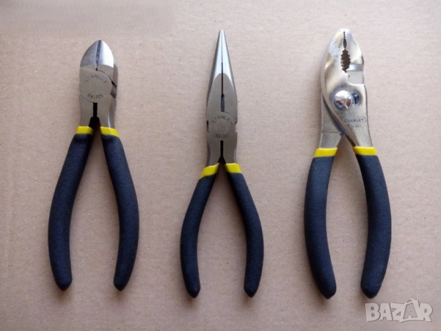 STANLEY  3 броя клещи kомплект MADE IN UK , DRAPER 3 броя Kлещи Комплект MADE IN UK