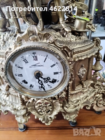 МНОГО КРАСИВ НАСТОЛЕН ЧАСОВНИК БРОНЗ 