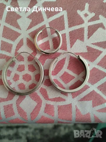 сребърни обеци