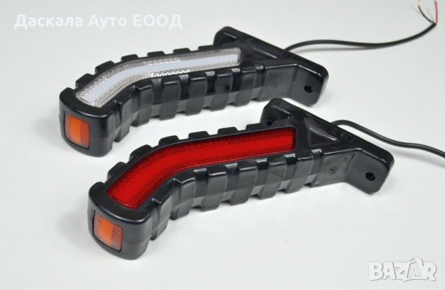 1 бр. ЛЕД LED неон габарити рогчета червено/ бяло/ жълто , 24V , снимка 2 - Аксесоари и консумативи - 35534549