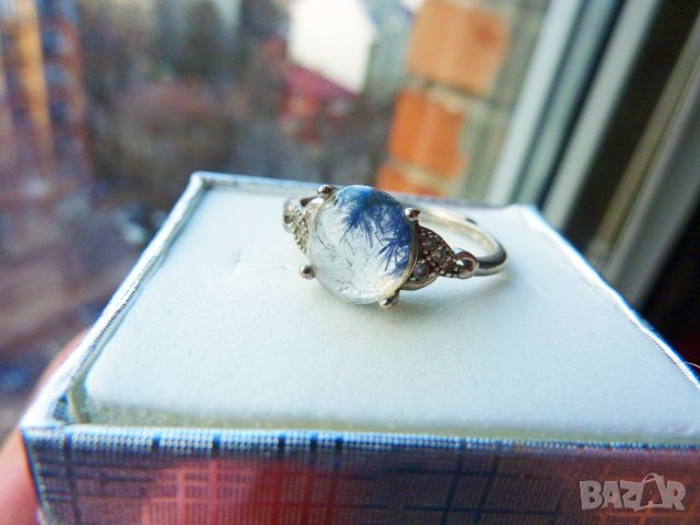Сребърен пръстен дюмориерит №848 подходящ за подарък, снимка 2 - Пръстени - 43379116