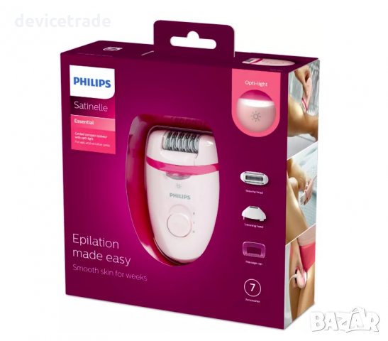 Епилатор Philips Satinelle BRE285/00, Розов, снимка 6 - Епилатори - 33119448