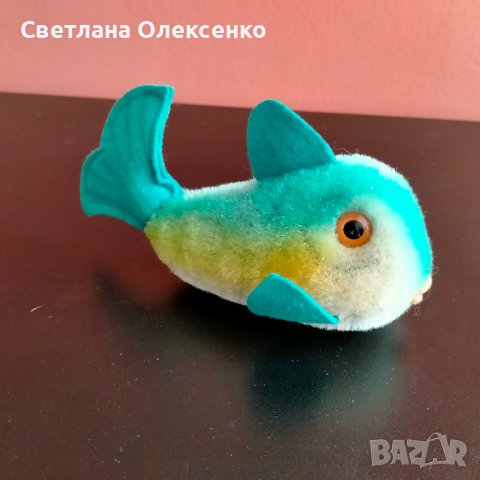 Колекционерска мека играчка Steiff Flossy Fish Риба, снимка 4 - Колекции - 37743028