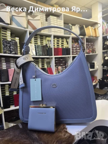 Дамска чанта CHRISBELLA с малко портмоне – Стил и удобство в едно, снимка 10 - Чанти - 51172403