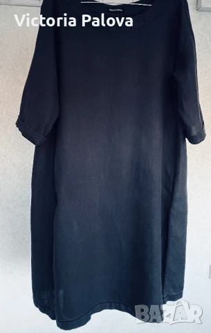 Модерна ленена рокля TWENTY SIX PEERS 100% лен, снимка 2 - Рокли - 50854097