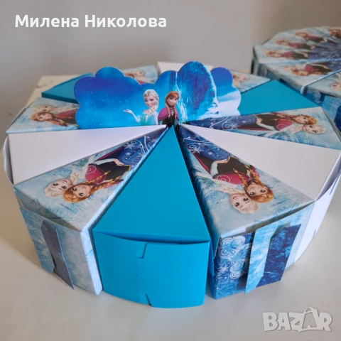 Торта от картон Замръзналото кралство Frozen, снимка 5 - Други - 50818455