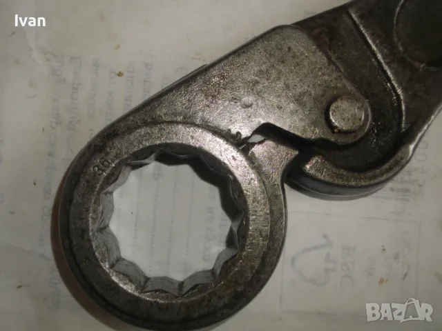 ТРЕСЧОТЪЧЕН КАМИОНАДЖИЙСКИ КЛЮЧ ШАРНИРЕН РАЗДВИЖЕН 36мм ЗВЕЗДА НЕМСКИ ГОЛЯМ WALTER СТАРО КАЧЕСТВО , снимка 5 - Други инструменти - 48228748