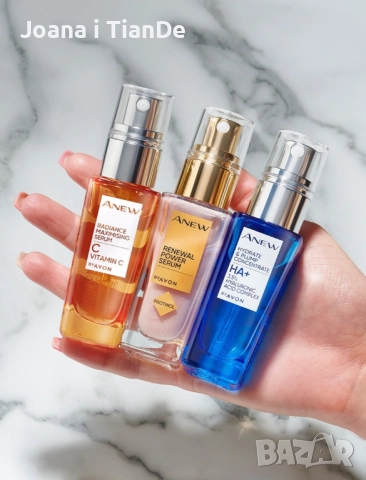 Озаряващ, възобновяващ и хидратиращ серум Anew, Avon