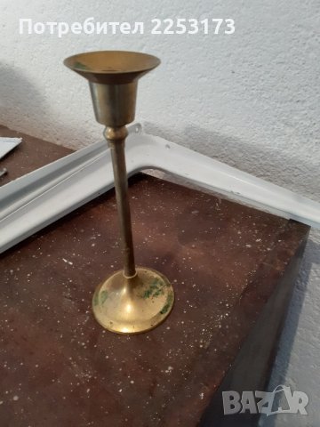 Стари месингови свещници, снимка 3 - Декорация за дома - 43060839