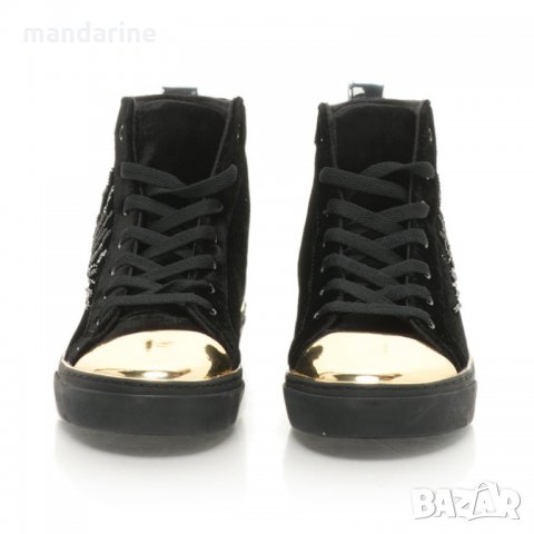 ПРОМО 🍊 GUESS № 36 🍊 Дамски кецове BLACK “GOLD & SILVER” нови с кутия, снимка 3 - Кецове - 33448698