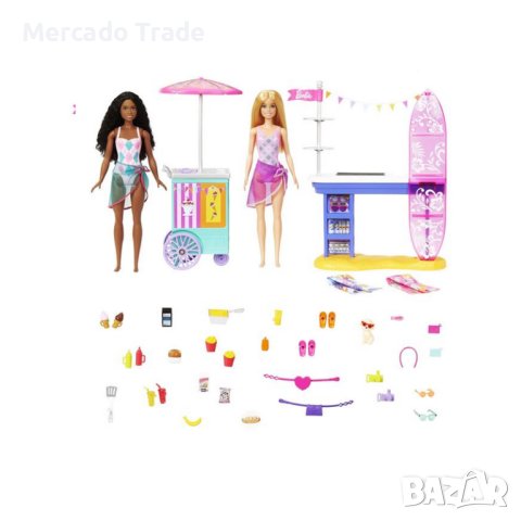 Кукла Mercado Trade, Барби с павильон за сладолед, снимка 2 - Кукли - 43119805