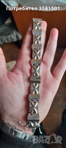 43/Сребърна Гривна-95грама.🇧🇬, снимка 6 - Гривни - 43385558