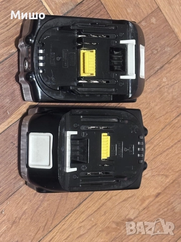 2 батерии Макита 5ан 18в като нови оригинални, снимка 4 - Винтоверти - 52500233