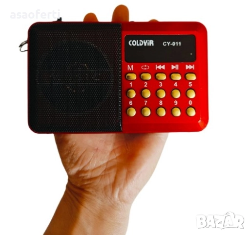 📻 Преносимо Радио Coldyir CY-011 – FM, MP3 Плеър, USB/TF Карта и Акумулатор, снимка 4 - Тонколони - 52552013