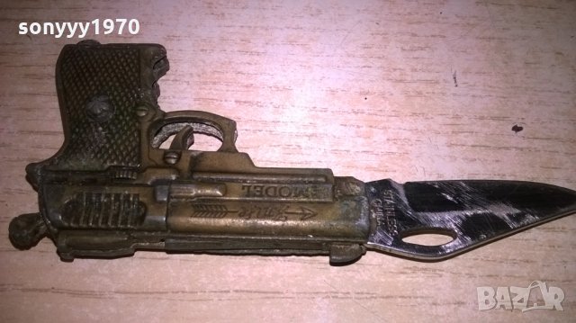 мини пищов/нож-6х4.5х1см без острието, снимка 2 - Колекции - 27535975