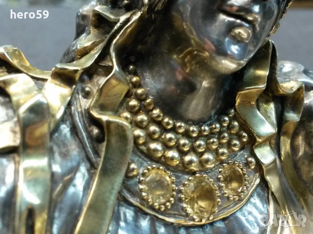 Уникална много рядка сребърна фигура Царска Русия 1888г./серебро 84 Овчинников, снимка 4 - Антикварни и старинни предмети - 27592827