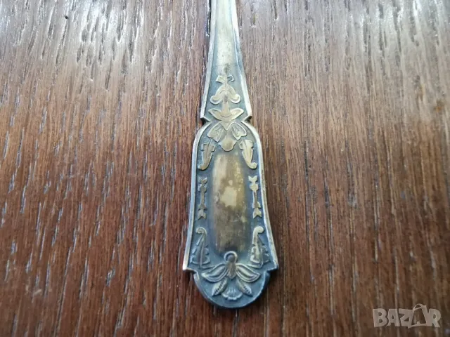 комплект стари сребърни лъжички, снимка 3 - Антикварни и старинни предмети - 49250180